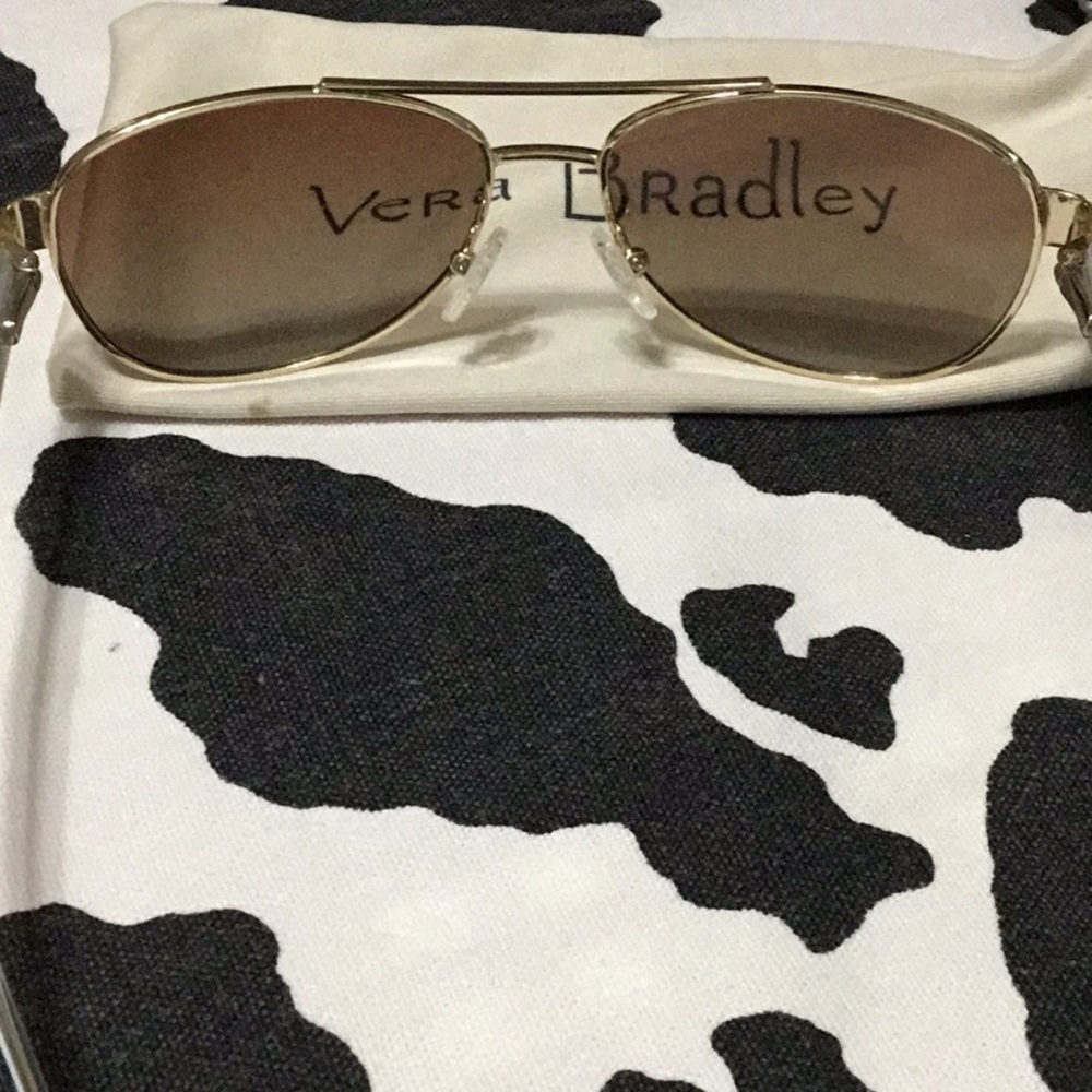 Vera Bradley Polarized Aviator Sunglasses - Picture 2 of 8